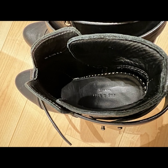 Rag & Bone Harrow Booties in Black - Picture 11 of 12